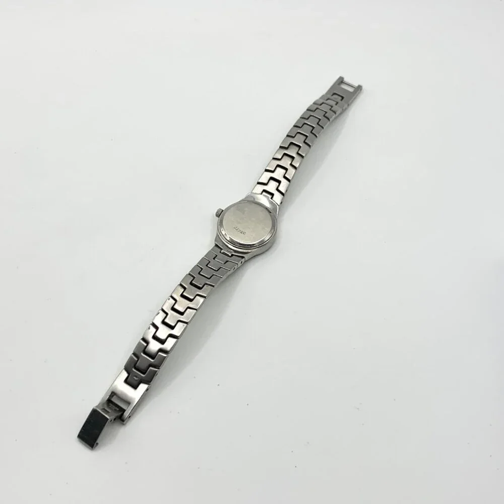 Mary Kay Silver Tone Watch Crystal Bezel 6.5" Wrist New Battery - Picture 9 of 15